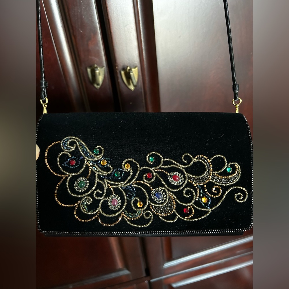 Hashimoto Vintage Velour Purse